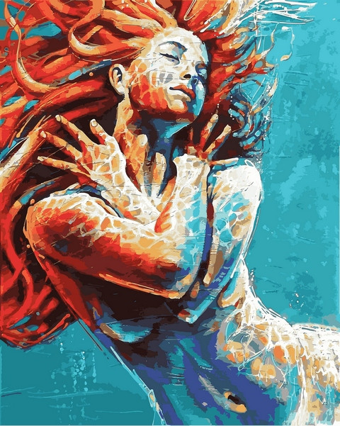 Картина за номерами 40х50 см Babylon Плаваючи в кольорі Художник Колін Стэплес (VP 1184), фото 1