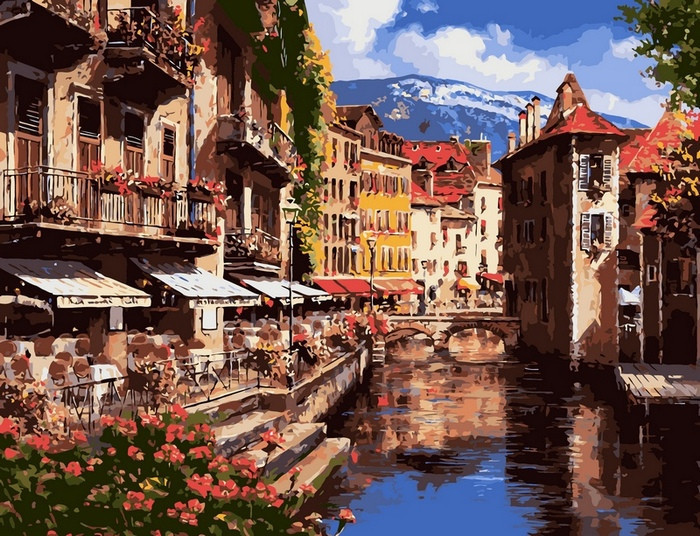 Картина за номерами 40х50 см Babylon Опівдні в Ансі Художник Парк Сам Сунг (VP-244), фото 1