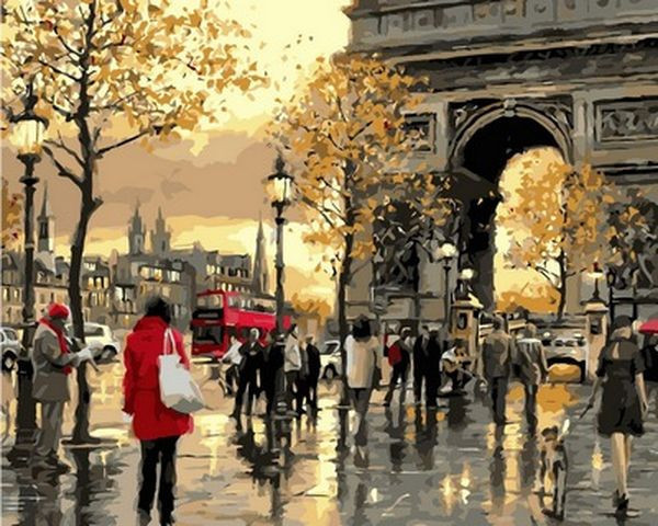 Картина за номерами 40х50 см Babylon Вечірній Лондон Художник Річард Макнейл (VP 556), фото 1