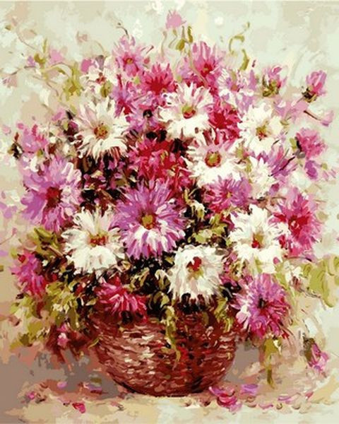 Картина за номерами 40х50 см Babylon Айстри в кошику (VP 583), фото 1