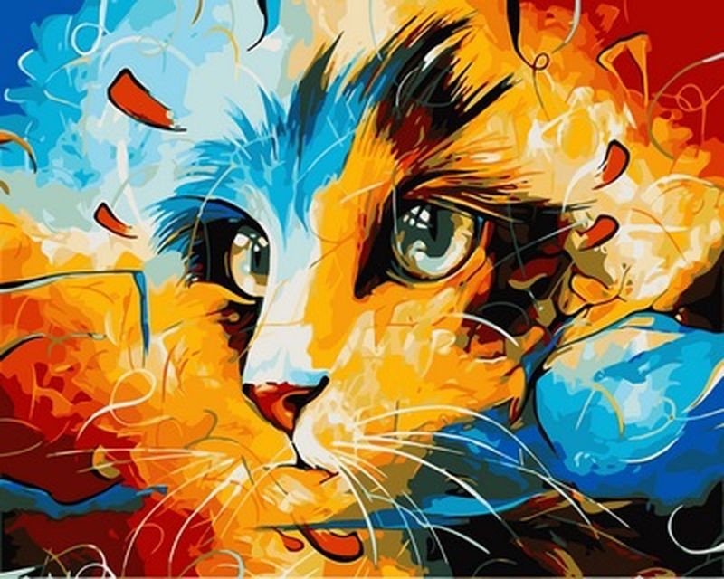 Картина за номерами 40х50 см Babylon Кошкино бачення Художник Наушад Вахід (VP 606), фото 1