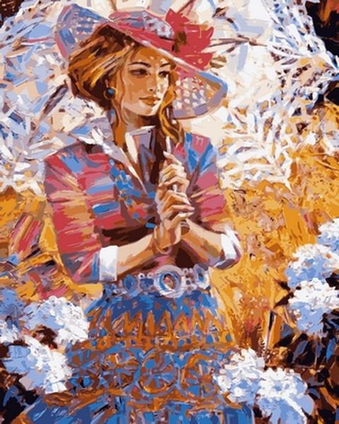 Картина за номерами 40х50 см Babylon Дівчина з ажурним парасолькою Художник Олексій Лашкевич (VP 634), фото 1