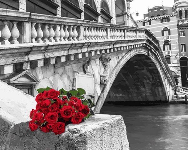 Картина за номерами 40х50 см Babylon Букет біля мосту Фотохудожник Ассаф Франк (VP 701), фото 1