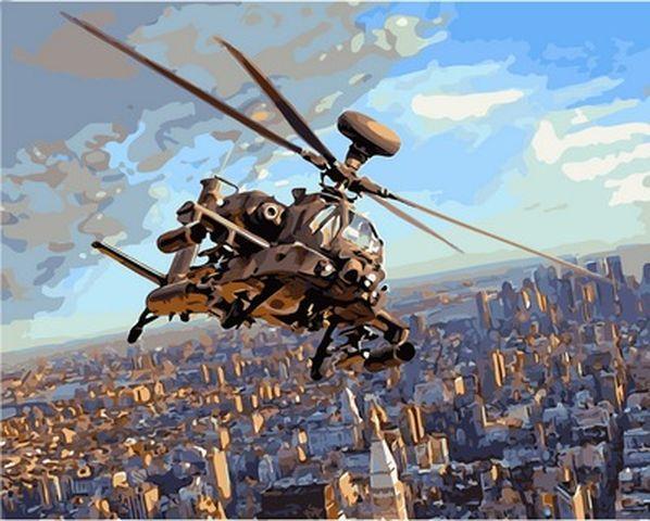 Картина за номерами 40х50 см Babylon Ударний вертоліт АН 64 Апач (VP 830), фото 1