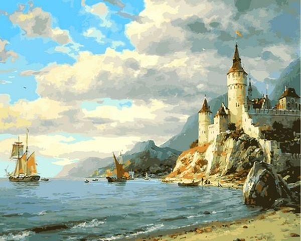 Картина за номерами 40х50 см Babylon Палац біля моря Художник Валерій Черненко (VP 855), фото 1