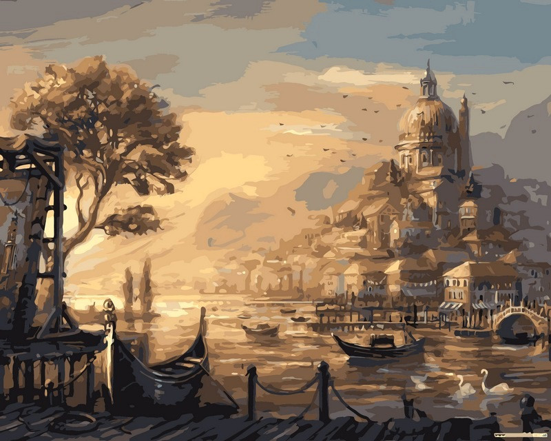 Картина за номерами 50х65 см Babylon Вечірня Венеція (VPS 051)