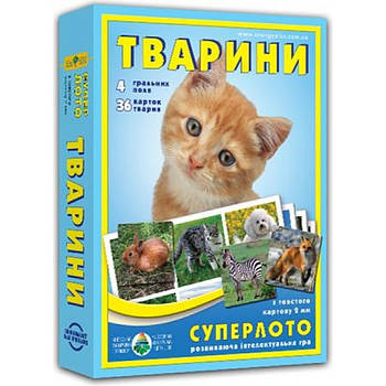 Настольная игра "СУПЕРЛОТО "Животные" 81923 G-Rich