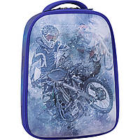 Рюкзак каркасный школьный ранец Bagland Turtle 17 л. 0013466 портфель для мальчика с мотоциклом