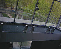 Ограждение из нержавеющей стали со стеклом, ОГ-4