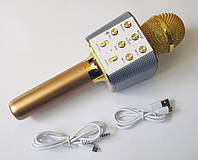 Багатофункціональний мікрофон для караоке Wster WS-1688 Bluetooth USB з динаміками, фото 7