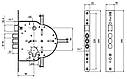 Замок врізний циліндровий Mul-t-lock M603, фото 6