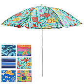 ЗОНТ ПЛЯЖНИЙ D1.8м СЕРЕБРО+НАКЛОН МН-0035 (12шт)