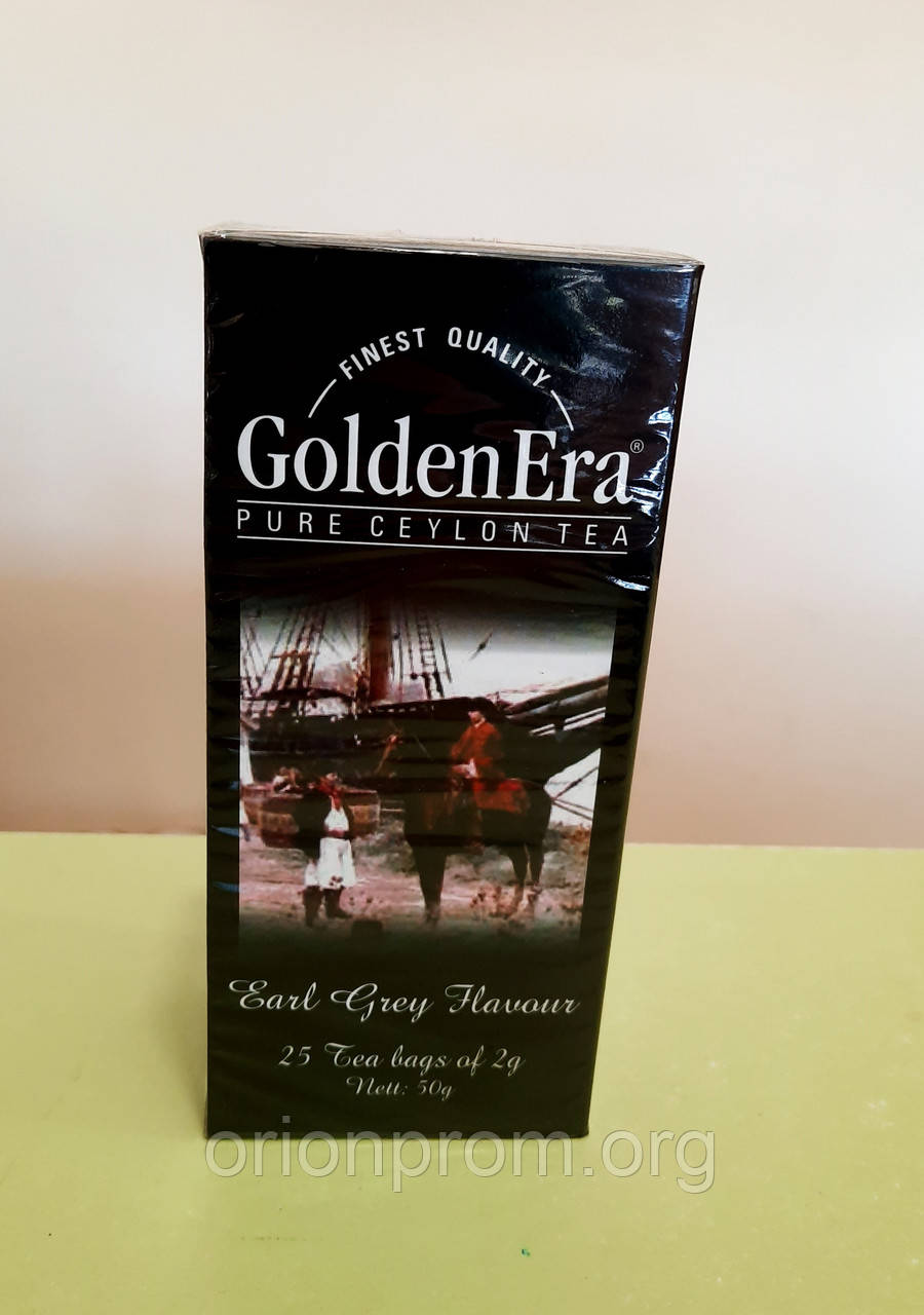Чай Golden Era Earl Grey 25 пакетів чорний