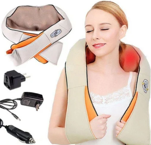 Електромасажер роликовий для шиї, плечей і спини 2888 Pro Massager of Neck Kneading2 Pro ZV