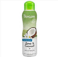 Tropiclean Lime & Coconut Pet Shampoo шампунь 355 мл при линьке для собак и котов (лайм/кокос)