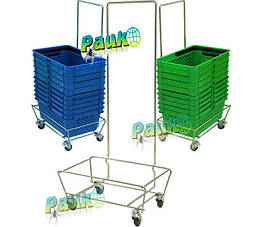 Тримач для кошиків покупця 500х335х1045 мм, підставка під кошика