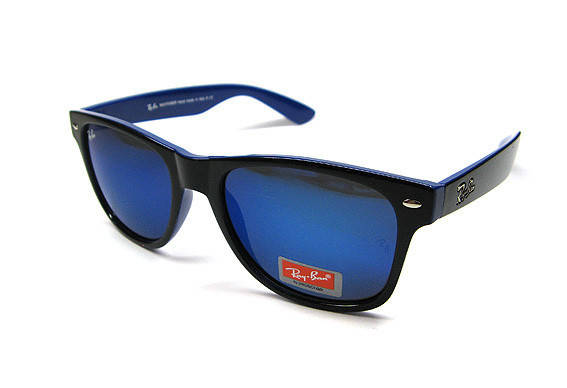 Купить Солнечные очки Ray Ban вайфареры 2019 с синими линзами, цена 247 ...