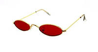 Овальные очки с красными линзами Retro Imidge