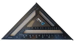 Косинець Свенсона плотницький алюмінієвий 304х304х428 мм S-line 15-531