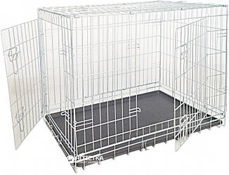 Клітка для собак, цинк, 2 двері,  93х62х69см