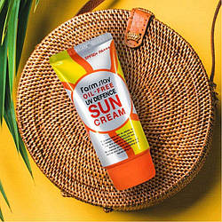 Сонцезахисний крем без олій Farm Stay Oil-free UV Defence Sun Cream SPF50+ PA+++, 70 мл