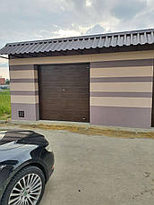 Ворота гаражні секційні 2500 * 2500 (коричневий колір), фото 4