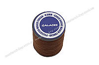 Galaces 0.60 мм светло-коричневая (S019) нить круглая плетеная из 8 нитей вощёная по коже