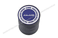 Galaces 0.60 мм серая (S056) нить круглая плетеная из 8 нитей вощёная по коже