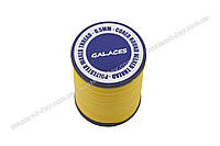 Galaces 0.50 мм желтая (S041) нить круглая плетеная из 8 нитей вощёная по коже