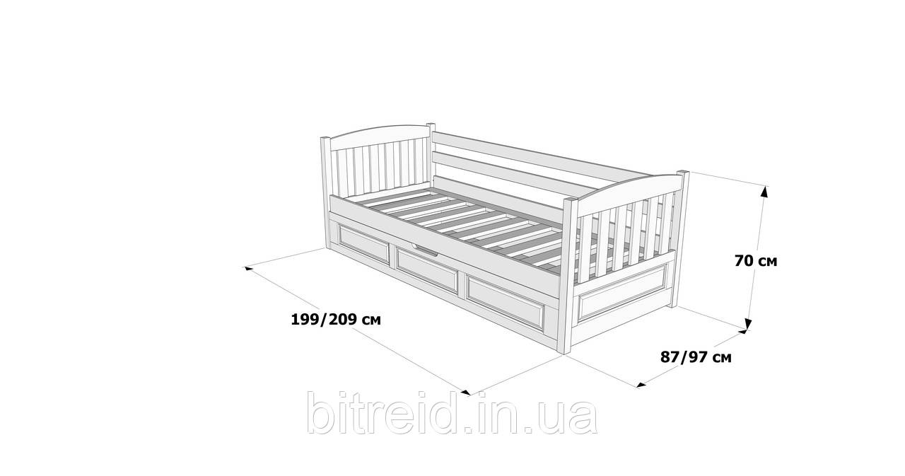 Дитяче ліжко з підйомним механізмом Немо Дрімка - фото 4 - id-p1212155041