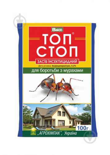 Інсектицид ТОП СТОП для боротьби з мурахами 100г