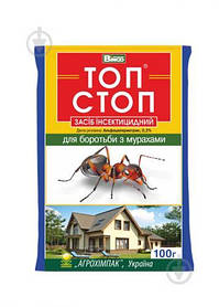 Інсектицид ТОП СТОП  для боротьби з мурахами 100г