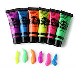 Неонова фарба світиться в темряві фіолетова, фото 2