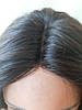 Перука з натурального волосся з моновставкой ручної роботи чорний MARTA-1В, фото 8