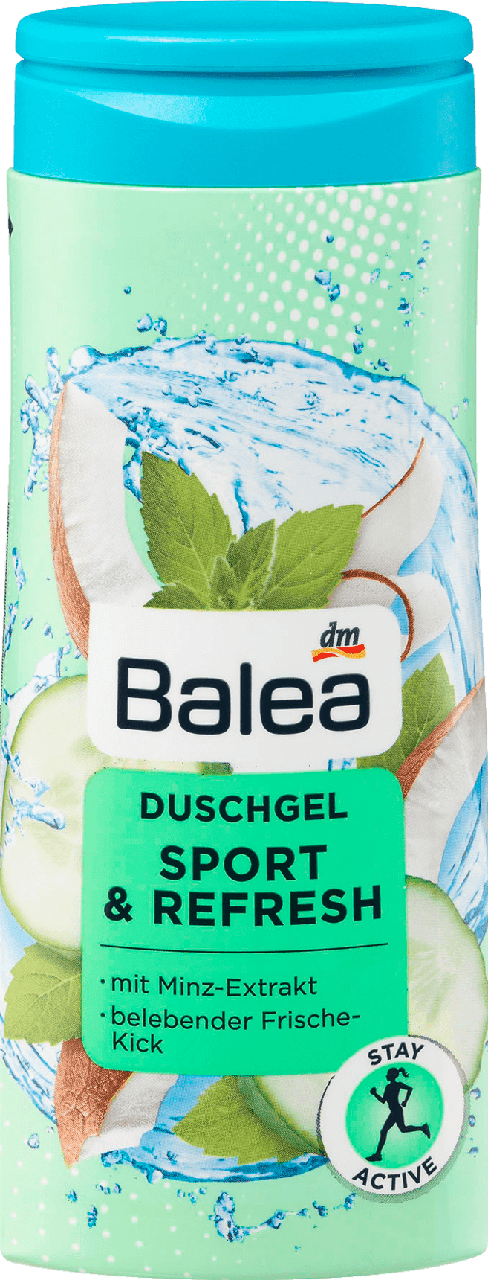 Зволожуючий гель для душу Balea Sport & Refresh, 300 мл