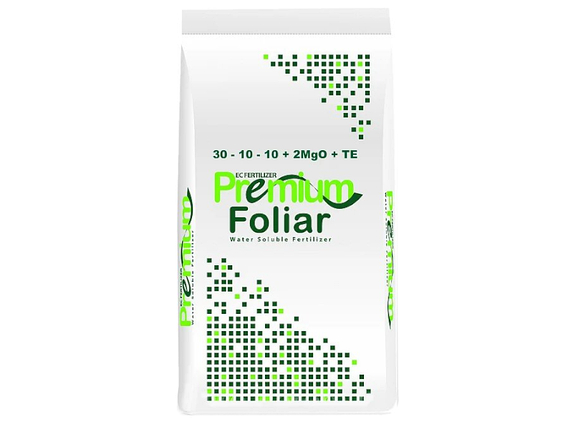 Водорозчинне Добриво Premium foliar 30-10-10+2MgO+TE, 25 кг (Premium foliar для позакореневого підживлення), фото 1