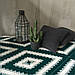 Килим в'язаний Ohaina 290x190 Emerald + White, фото 6