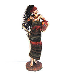 Африканська статуетка жінки з розкішною зачіскою S90002 