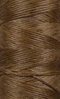 Нитка вощена, т 0.8 мм кв. коричневий (S013), плоский шнур 100 метрів