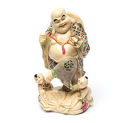 Статуетка Будди який тримає в руці золотий злиток до багатства S8063