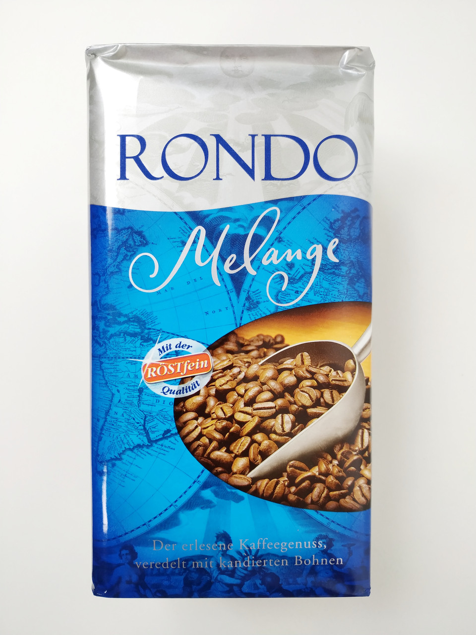 Кава мелена німецька Rondo Melange, 500г купаж арабіки і робусти з карамельним смаком