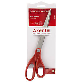 Ножиці 25 см Axent Welle пластикові ручки червоні 6203-06-А