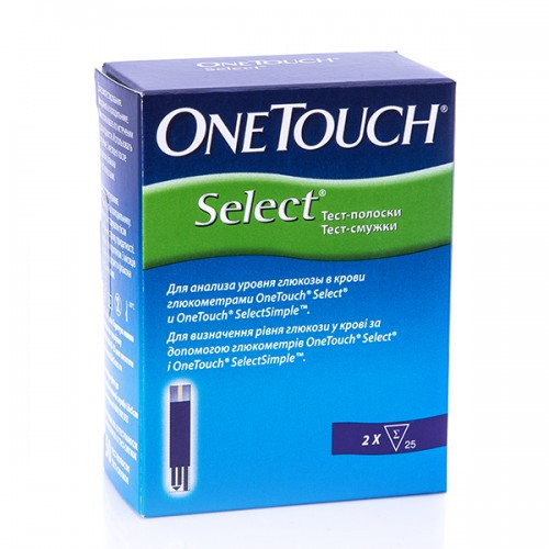 Тест-смужки OneTouch Select (Select Simple), 50 шт.