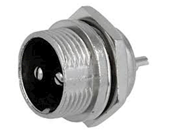 Роз'єм MIC 332, (штекер), монтажний, 2pin, діам.-16мм