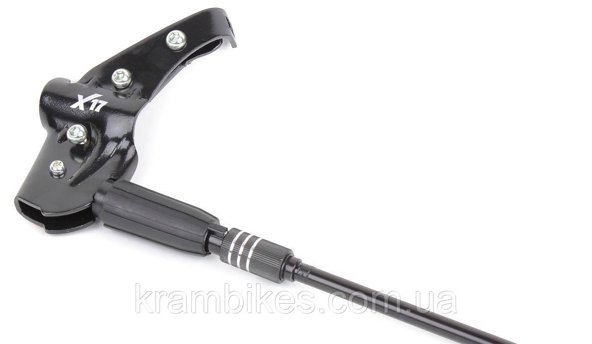 Підніжка велосипедна 26-28" X17 алюмінієва регульована чорна