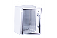 Шафа ударостійкий ABS 300x400x170, МП, з прозорими дверцятами, IP65