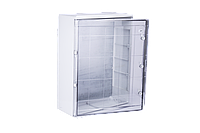 Шафа ударостійкий ABS 600x800x260, МП, з прозорими дверима, ИР65