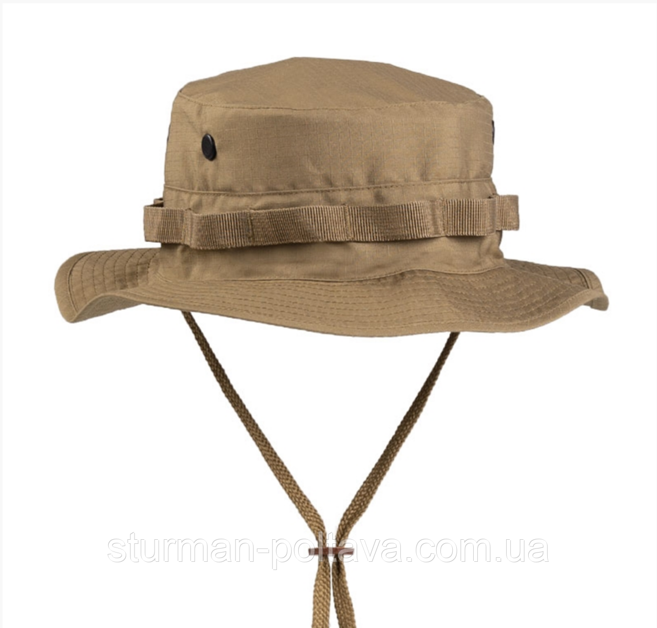 Панама армійська койот універсальний розмір склад поликотн 65/35 US GI DSCHUNGELHUT Mil-Tec Німеччина, фото 1