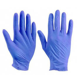 Рукавиці нітрилові Polix PRO&MED ICE BLUE Неопудрені (100 шт./пач.) Сині
