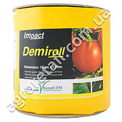 Клейова пастка Russell IPM Demiroll Tuta+ без малюнка з феромоном жовта рулон 15x100 см